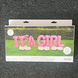 It's a Girl Decorative Balloons